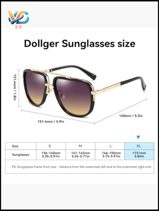 Square Aviator Sunglasses Oversized Retro Shades Gold Frame Unisex Pilot Glasses